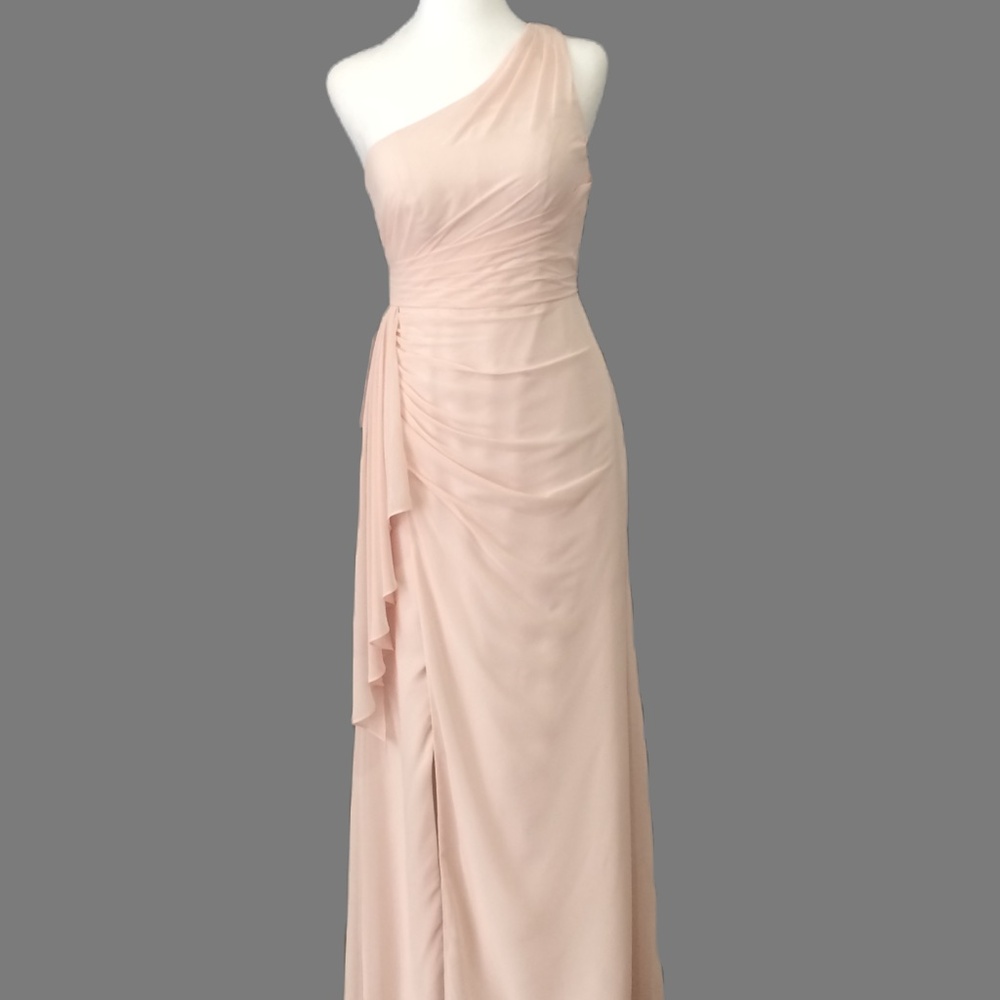Azazie Blushing Pink Bridesmaid Dress